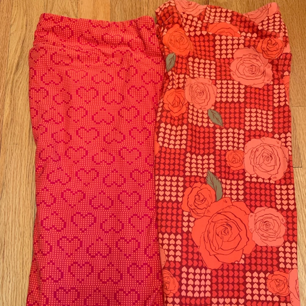 LuLaRoe Valentine Leggings TC2